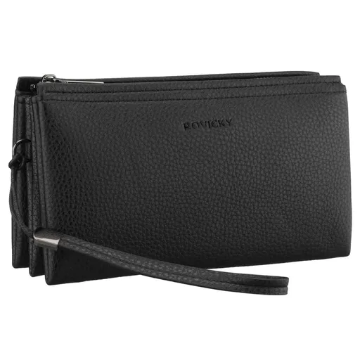 Elegantná pánska crossbody taška z ekologickej kože v čiernej farbe – Rovicky