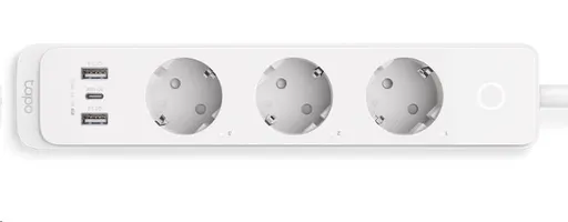 TP-Link Tapo P300(EU) šikovný WiFi predlžovací kábel (3x230V, 2xUSB-A, 1xUSB-C, 2300W, 10A, 2, 4 GHz, BT)