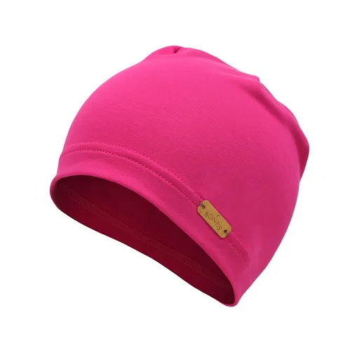 Bontis Detská ľahká bavlnená čiapka - Fuchsiová | 44-48