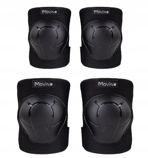 Súprava chráničov MOVINO Cariboo®, lakte a kolená, čierne, M