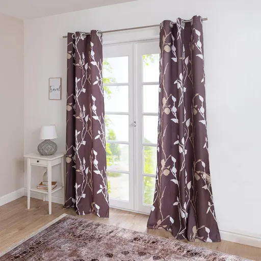 Die moderne Hausfrau Závěs svítící ve tmě Fleur, 2 ks