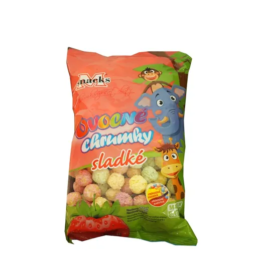 NATURAL JIHLAVA Chrumky kukuričné s ovocnou príchuťou bez lepku 75 g