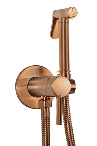 REA - Podomietková bidetová batéria LUNGO LOOP Copper Brush REA-B6314