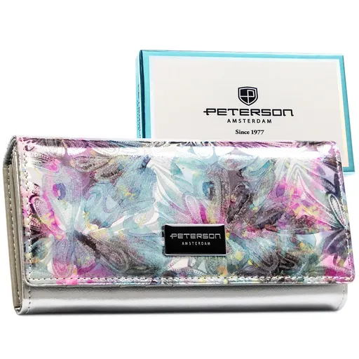 Viacfarebná dámska peňaženka s RFID ochranou na patent – Peterson