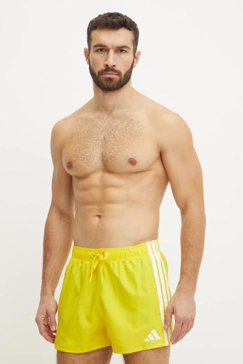 Plavkové šortky adidas 3S BLD SH 3IN žltá farba, JD4235