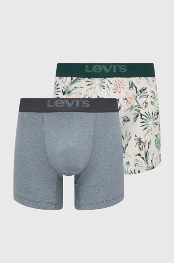 Boxerky Levi's 2-pak pánske, zelená farba