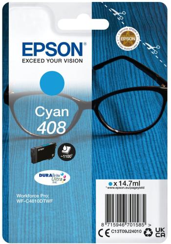 Epson 408 C13T09J24010 azúrová (cyan) originálna cartridge