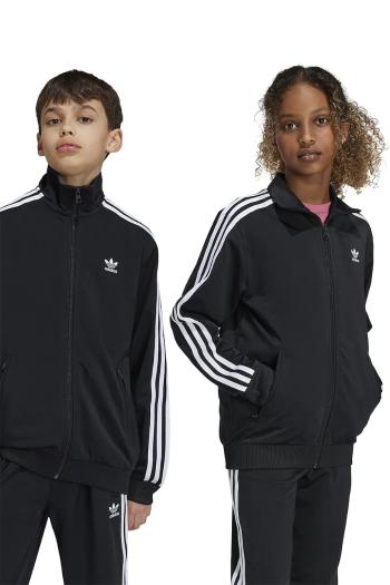 Detská mikina adidas Originals FIREBIRD TOP čierna farba, s nášivkou, IY9800