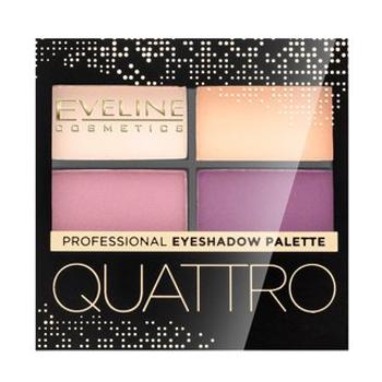 Eveline Quattro Professional Eyeshadow Palette paletka očných tieňov 3 3,2 g