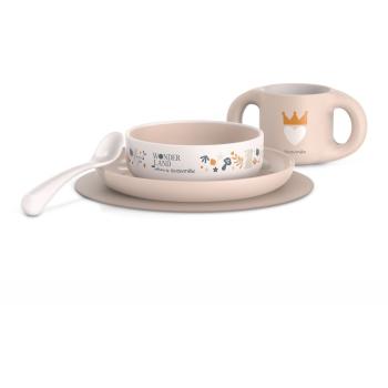 Suavinex Wonderland Toddler Feeding Set Pink jedálenská súprava 6 m+