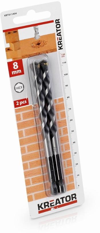 Fúrószár Kreator betonfúrószár 8 x 120 mm HEX