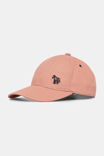 Bavlnená šiltovka Paul Smith ružová farba, s nášivkou, W1A.852DT.PZEBRA