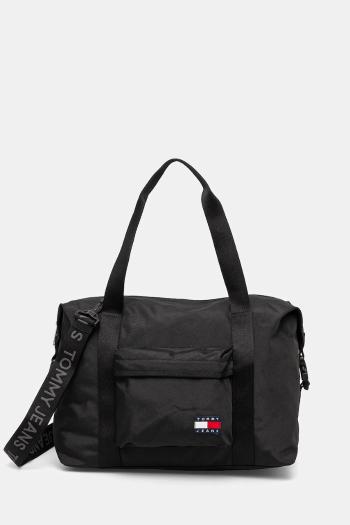 Taška Tommy Jeans čierna farba, AM0AM12915
