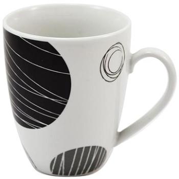 Home Elements Hrnek porcelánový 340 ml, Kruhy (8595556454695)