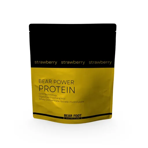 BEAR FOOT Bear power srvátkový koncentrát CFM proteín jahoda 1000 g