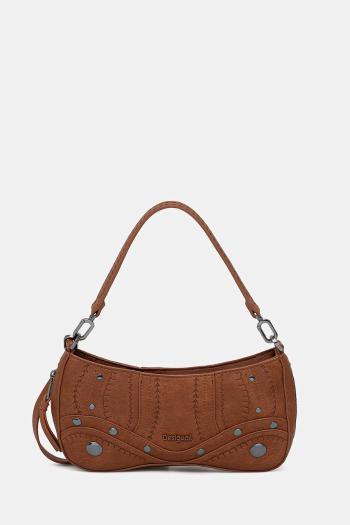 Kabelka Desigual EMBRO PATCH ALSACIA C hnedá farba, 25WAXPA7