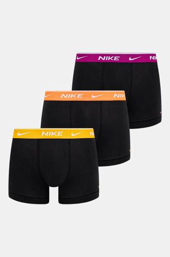 Boxerky Nike 3-pak pánske, čierna farba, 0000KE1008