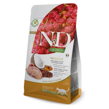 N&D Quinoa Skin & Coat Quail & Coconut pre mačky 1,5 kg