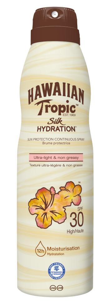 HAWAIIAN TROPIC Hodvábny hydratačný sprej SPF30 177 ml
