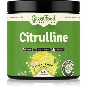 GreenFood Nutrition Citrulline podpora športového výkonu príchuť Juicy Lemon 240 g