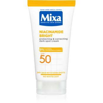 Mixa Niacinamide Bright korekčný krém proti tmavým škvrnám SPF 50 50 ml