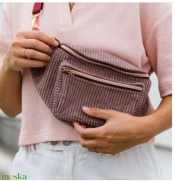 Minimalist kordbársony  övtáska - Hip Bag - Crossbody-Bag