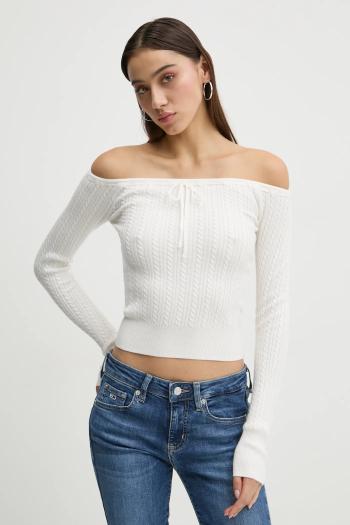 Sveter Hollister Co. dámsky, béžová farba, tenký, KI350-4258