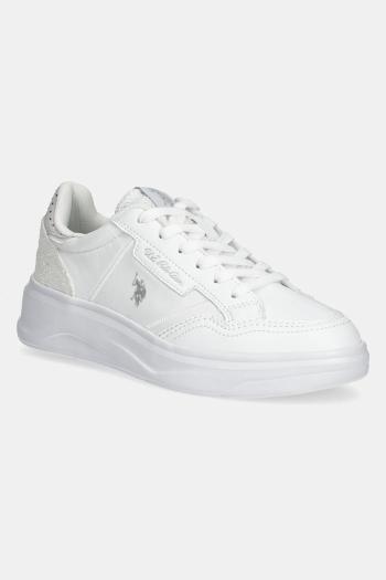 Tenisky U.S. Polo Assn. GINGER dámske, biela farba, GINGER002W/5YT1