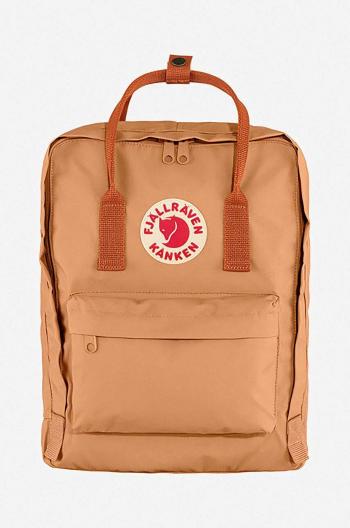 Ruksak Fjallraven Kanken F23510.241.243-241, oranžová farba, veľký, s nášivkou