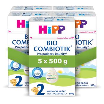 HIPP 2 Combiotik pokračovacia dojčenská výživa od ukončeného 6. mesiaca 5 x 500 g