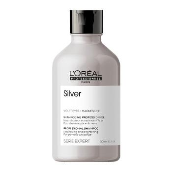 L'Oréal Professionnel Strieborný šampón pre šedé a biele vlasy Magnesium Silver (Neutralising Shampoo For Grey And White Hair) 300 ml