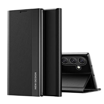 MG Sleep Case Pro knižkové puzdro na Samsung Galaxy S25 Edge, čierne