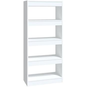 Shumee deliaca stena biela lesklá 60 × 30 × 135 cm kompozitné drevo, 811670
