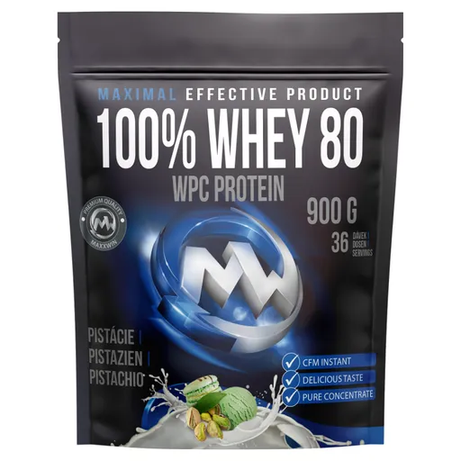 MAXXWIN 100% Whey protein 80 pistácie 900 g