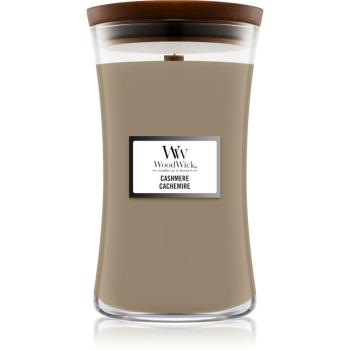 Woodwick Cashmere vonná sviečka s dreveným knotom 609,5 g