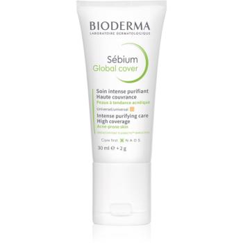 Bioderma Sébium Global Cover intenzívne krycia tónovacia starostlivosť pre pleť so sklonom k akné odtieň natural 30 ml