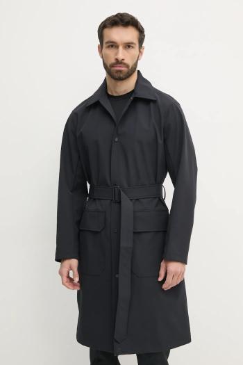 Kabát Armani Exchange pánsky, tmavomodrá farba, prechodný, XM000414 AF13132
