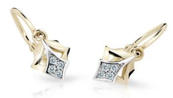Cutie Diamonds Detské bicolor náušnice zo zlata s briliantmi C2220-10-10-X-1-D
