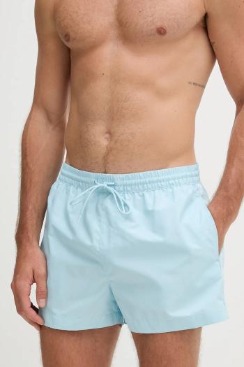 Plavkové šortky Calvin Klein modrá farba, LV00N61108
