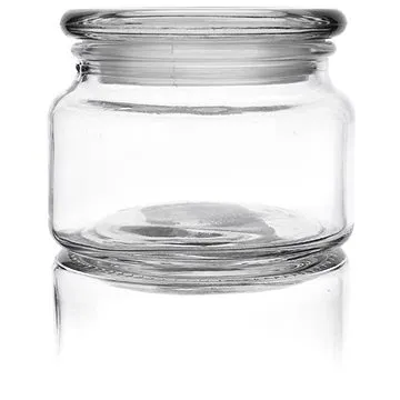 Dóza sklo s vrchnákom 0,38 l okrúhla (126490)