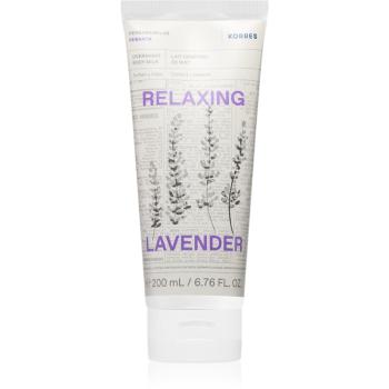 Korres Relaxing Lavender relaxačné telové mlieko na noc 200 ml