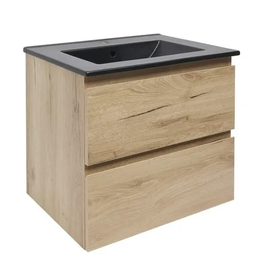 Kúpeľňová skrinka 2 zásuvky s umývadlom SAT B-Way 59x50x45 cm dub matný BWAY260OAKU4B