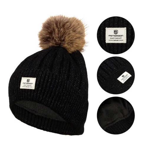 Elegantná čierna čiapka - Peterson