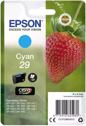 Epson T29 C13T29824012 azúrová (cyan) originálna cartridge