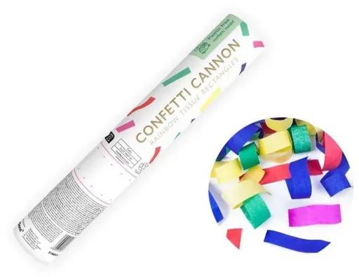 Konfety vystreľovacie, 20 cm, mix farieb (5901157437891)