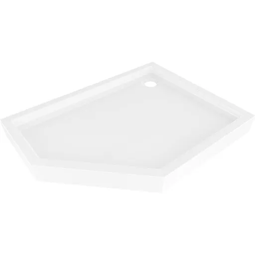 MEXEN - Flow+ päťboká sprchová vanička pravá 90 x 80, biela lesk 46P108090RH