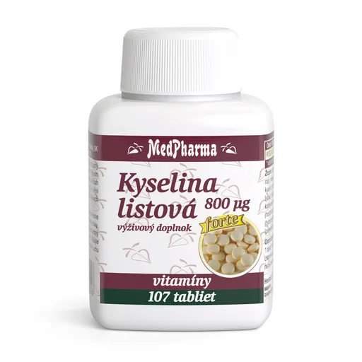 MedPharma Kyselina listová 800mcg 107 tabliet