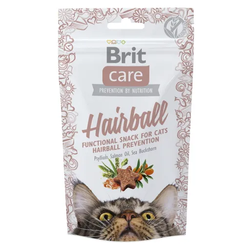 BRIT Care Snack Hairball s kačacím mäsom pre mačky 50 g