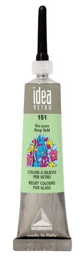 MAIMERI VETRO RILIEVO - Kontúra na sklo (151 - deep gold, 20 ml)