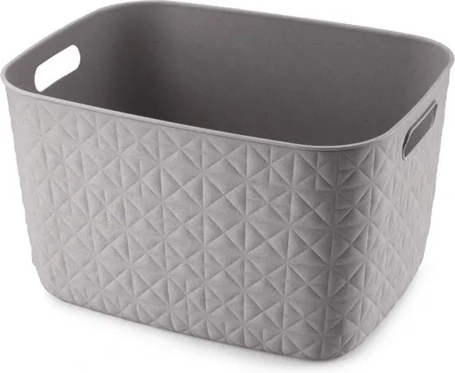 CURVER Úložný košík SOFTEX L recyklovaný plast | sivá